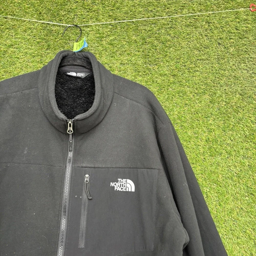 The North Face Jacket Mens XL Black Full-Zip Polyester Fleece Stand-Up Outdoor